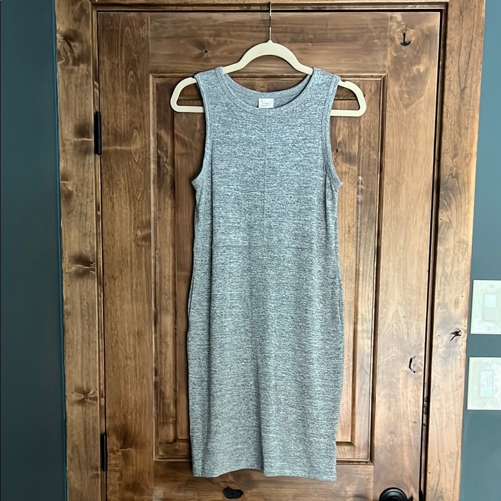 A New Day- Gray Sleeveless Dress